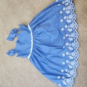 Girls chambray dress NWOT